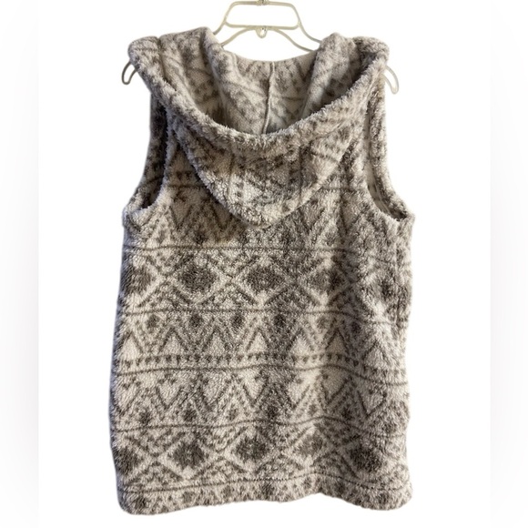 Koolaburra by Ugg vest Sherpa hooded white grey Small - Picture 3 of 7